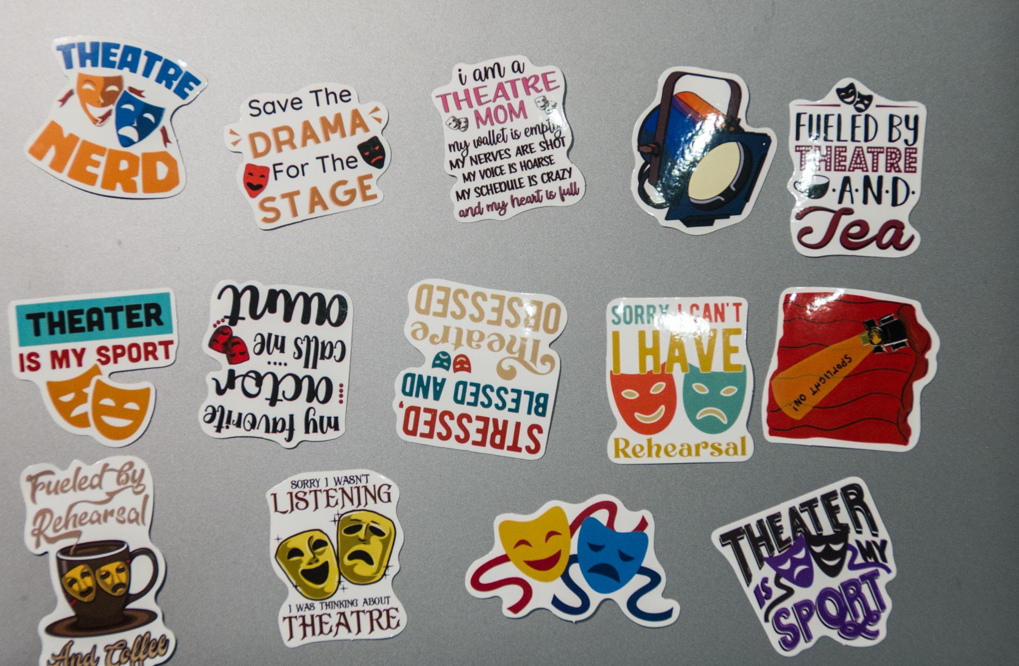 50pcs Theatre Stickers Drama Club Stickers Musical Theatre Stickers ...