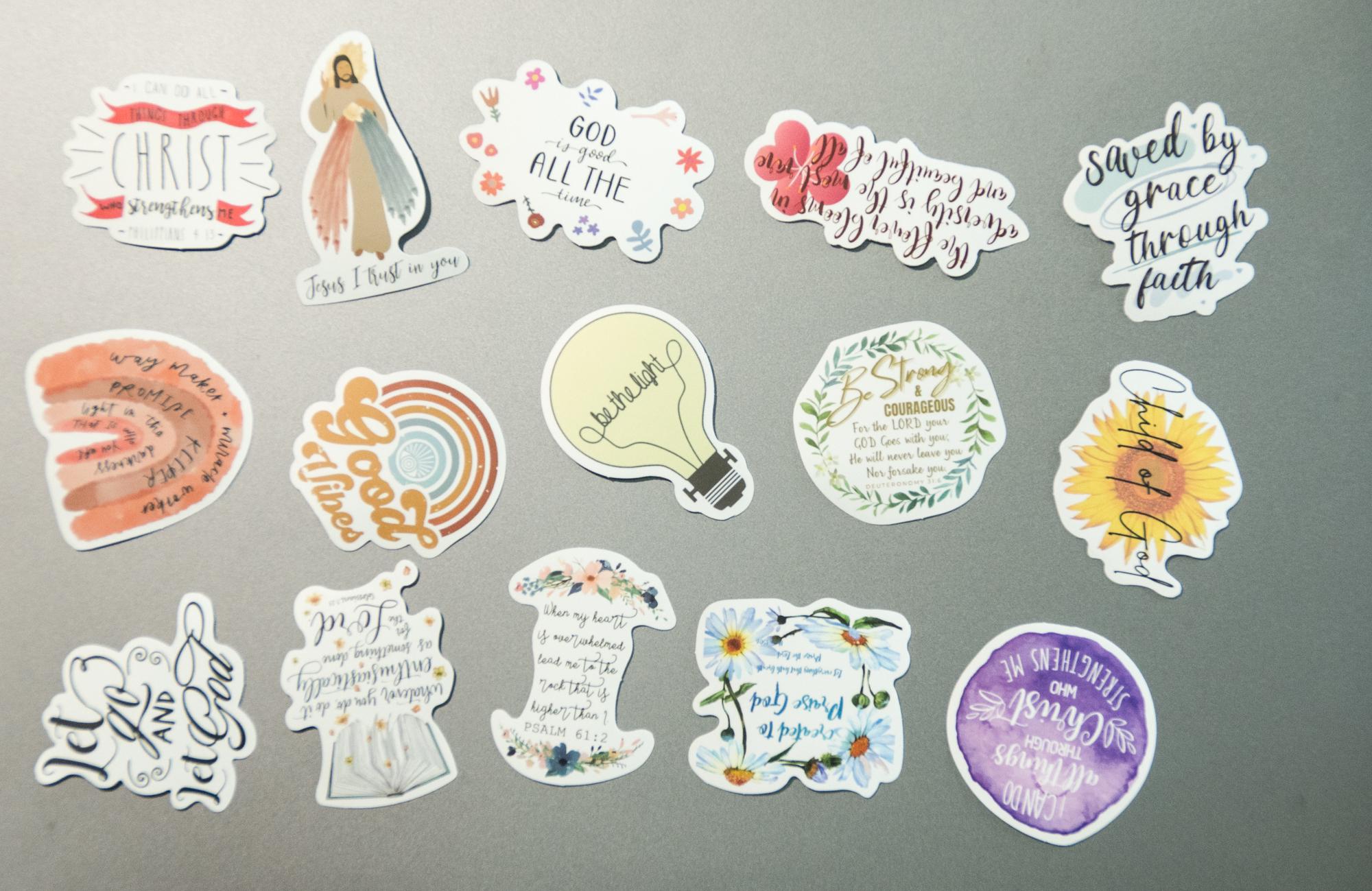 50pcs Christian Stickers Bible Verse Stickers Faith Stickers Religious ...