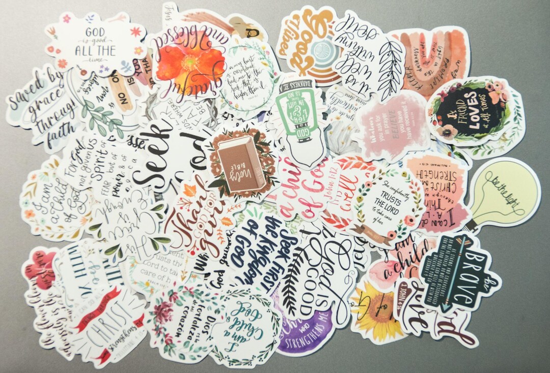 50pcs Christian Stickers Bible Verse Stickers Faith Stickers Religious ...