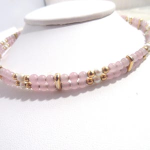 Signed Monet Vintage Choker Necklace Double Row With Extension Vintage