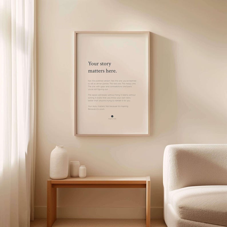 Your Story Matters Here Print | Therapy Office Wall Art imagen 5