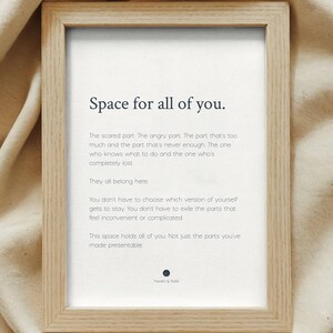 Space For All Of You Print | Quote Wall Art | Therapy Office bild 5