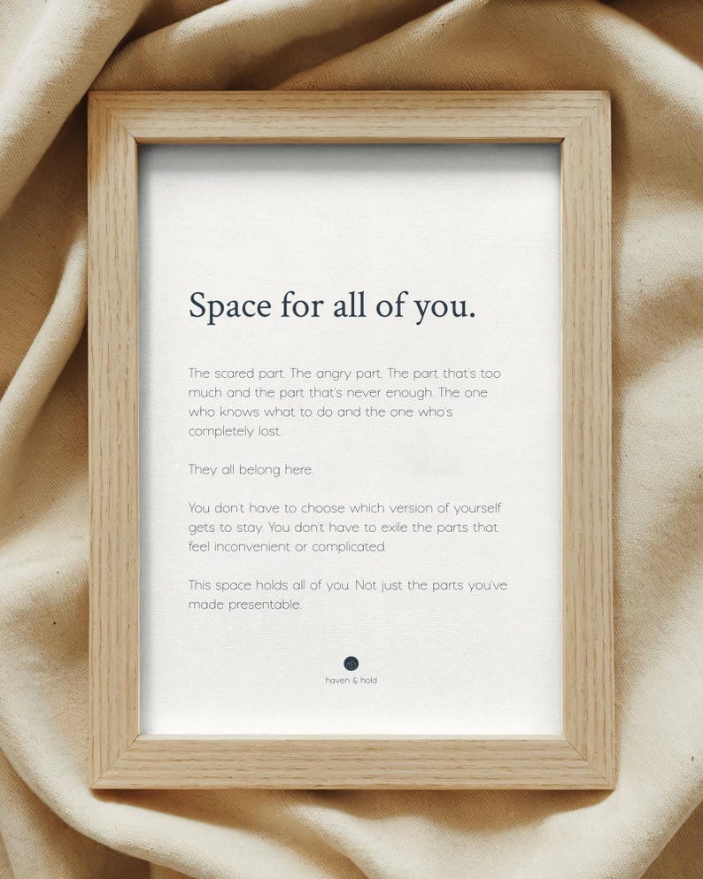 Space For All Of You Print | Quote Wall Art | Therapy Office bild 5