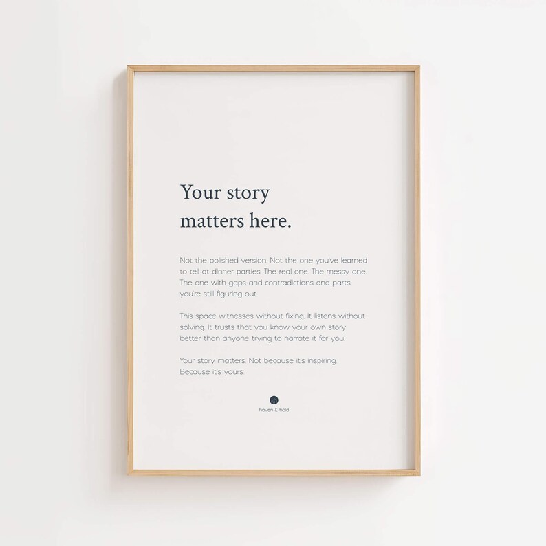Your Story Matters Here Print | Therapy Office Wall Art imagen 3