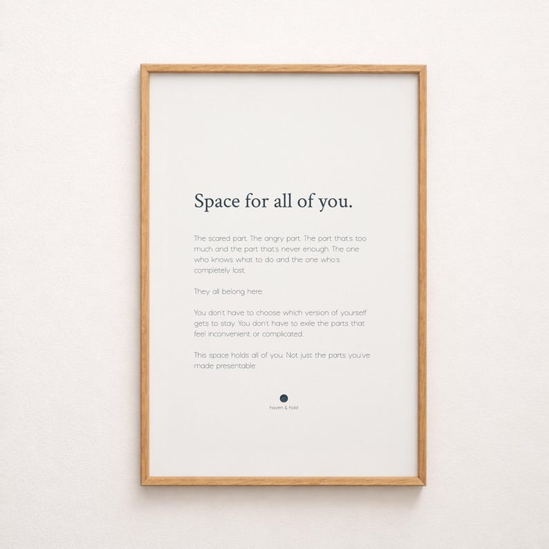 Space For All Of You Print | Quote Wall Art | Therapy Office bild 1