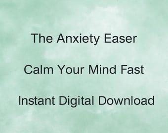 Anxiety Easer Worksheet | Instant Digital Download | Anxiety Relief | Mental Clarity Tool | PDF