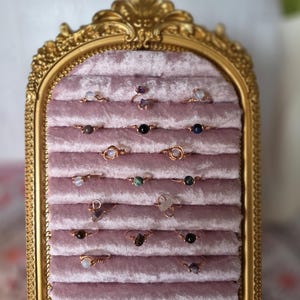 Stackable Crystal Rings