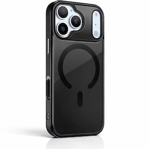Black MagSafe Clear Case – Strong Magnetic Hold, Anti-Yellow Slim Shockproof iPhone Case (iPhone 17, 17 Pro 17 Pro Max)