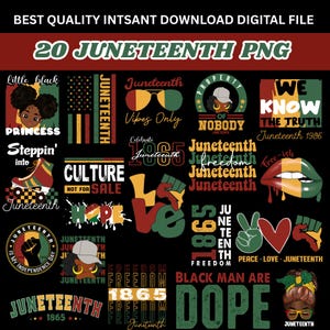 Juneteenth-bundel PNG, Juneteenth 1865 png, They Not Like Us png, Emancipation Day png, Juneteenth-shirt PNG, Black Freedom-sublimatie svg