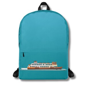 Cacilheiro Illustration Backpack – Artistic Urban Design by Barafusta