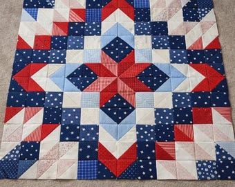 Firecracker Geese 3194T - Patriotic Red White Blue Quilt Pattern