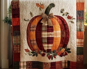 Pumpkin Quilt Pattern 2607 – Autumn Farmhouse Wall Hanging Decor (Paper Pattern)