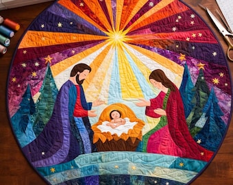 Nativity Quilt Pattern 2881L  – Holy Night Christmas Wall Hanging (30 x 30 inches)
