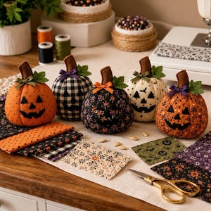 Autumn Magic Pumpkin Pattern 3505T – Halloween Applique Quilt Design (Pattern only - not finished)