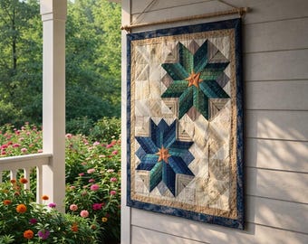 Whispering Stars 2896L - Patchwork Quilt Pattern, Star Decor, Cabin Quilt