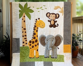 Jungle Joy 1556T - Physical Safari Baby Quilt Pattern