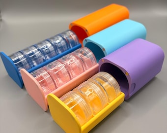 Holy to go | Getränkepulverdose  für 3, 4 oder 5 Portionen für unterwegs | kompatibel mit Holy LevlUp Gamers Only  | Farben wählbar