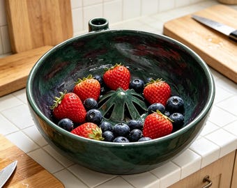Lavadora de frutas y verduras automática con centrifugado automático de 360°, con desagüe y sistema de enjuague Hydro-Vortex.