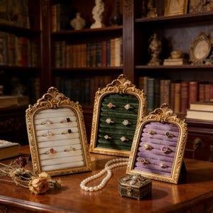 May include: A trio of cream-glazed ceramic mugs, each adorned with a hand-painted floral pattern in blue, green, and yellow hues. The mugs have a rounded form and a handle, perfect for enjoying a warm beverage.