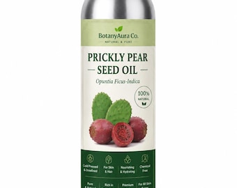 Fikonkaktusfröolja kallpressad - Naturlig ansiktsolja - Opuntia Ficus-Indica