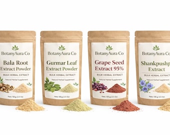 Herbal Extract Powder Set (100g Samples)