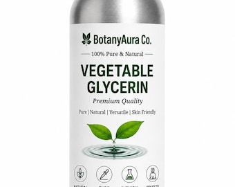 USP Grade Vegetable Glycerin | Plant Derived Humectant for Skincare, Soap Making