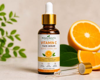 Vitamin C Face Serum for Glowing Skin | Brighten, Hydrate, Even Tone