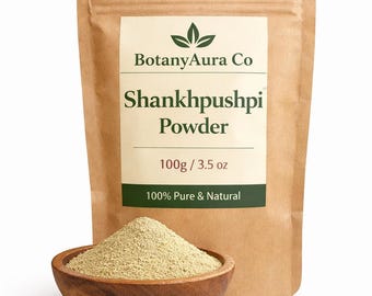 Shankhpushpi Powder - Ayurvedic Brain Support Herb - Natural Memory & Focus Powder