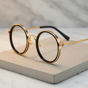 Retro Round Reading Glasses Men Women, Punk Metal Blue Light Blocking Readers, Vintage Circle Frame Eyeglasses Unisex +1.00 to +4.00