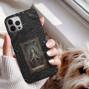 Oracle Tarot Phone Case, Gothic Witch Phone Case, Mystical Fortune Teller Case, Dark Academia iPhone Case, Celestial Crystal Ball Cover