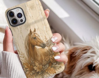 Horse Phone Case, Chestnut Horse Case, Equestrian Phone Case, Western Cowgirl Gift, Rustic Country Horse Lover Phone Cover