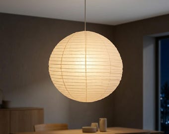 Japanese Rice Paper Pendant Light Nordic Minimalist Hanging Lamp E27 LED Ceiling Light Modern Home Decor Dining Room Light