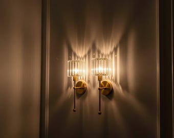 Rechargeable LED Wall Light Crystal Wall Sconce Wireless Lamp Modern Lighting Fixture Living Room Decor Gift Spring Summer USA UK