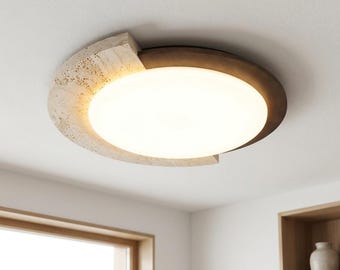 Wabi Sabi LED Ceiling Lamp Japanese Style Minimalist Light Modern Home Decor Warm Ceiling Light Living Room Corridor Lighting