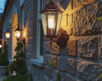 Vintage European Outdoor Wall Lamp – Waterproof Garden & Porch Lighting