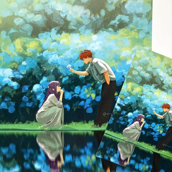 Stampa artistica con riflesso nell'acqua di Fern and Stark / 4x6 o 8x10