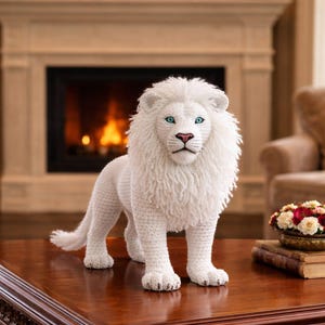 あみぐるみライオン - デジタル手編みパターン - DIYクラフト - 即時ダウンロード可能