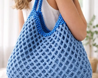 Bolsa Onda Azul - Produto Digital Artesanal9