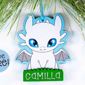 lightfury ornament // how to train your dragon