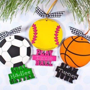 soccer ornament / softball ornament / basketball ornament / volleyball ornament / baseball ornament / golf ornament / football ornament 2024