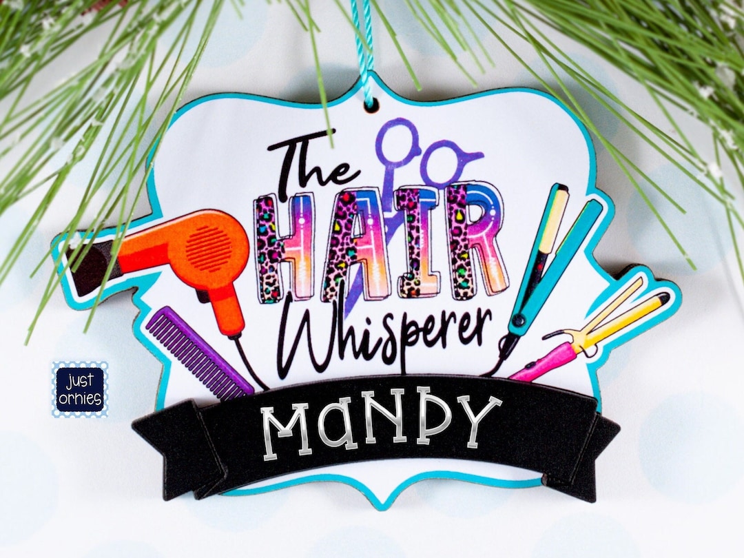 Hair Dresser Ornament / Beautician Christmas Ornament / Hair Stylist