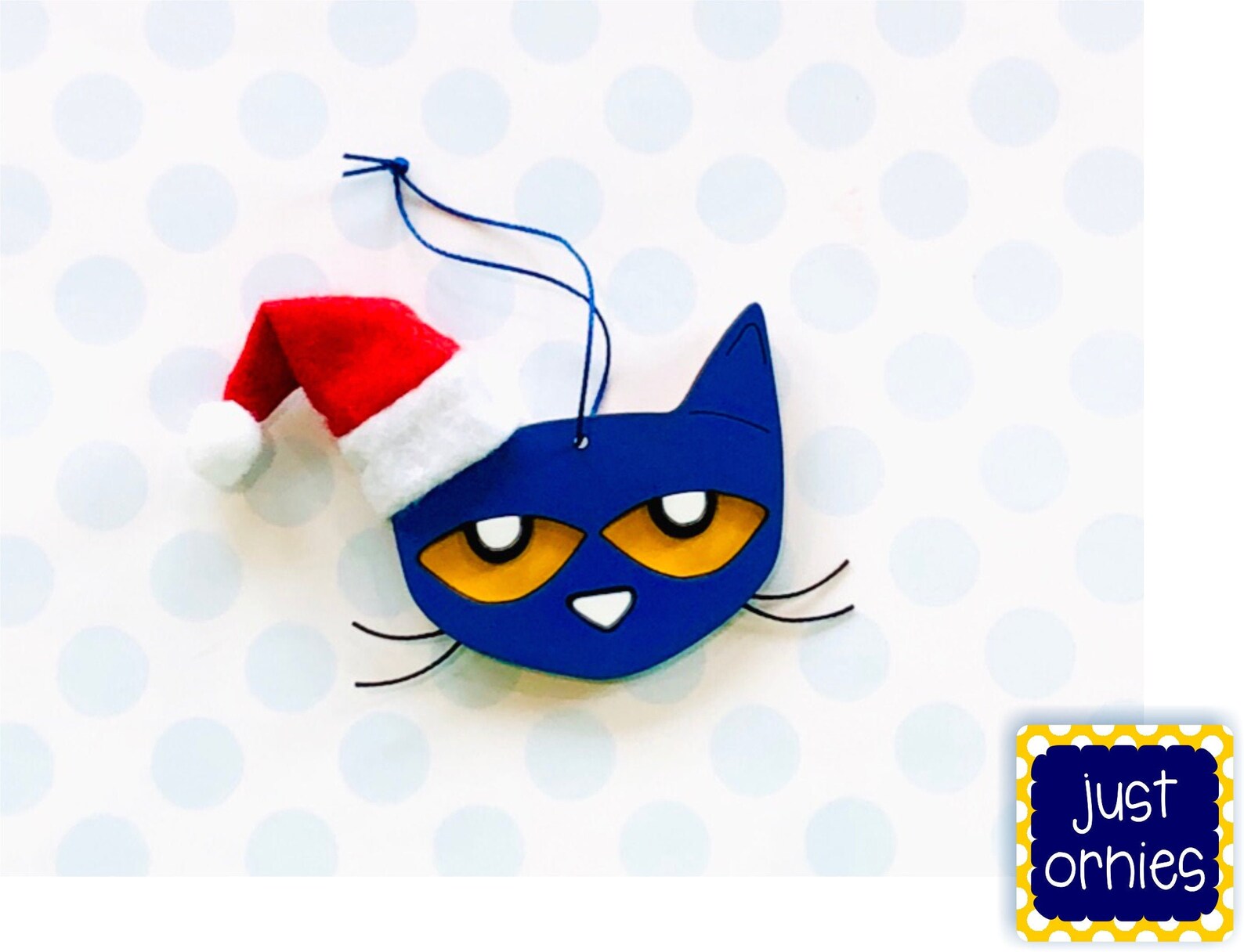 Pete the cat ornament personalized pete the cat christmas Etsy