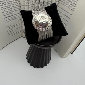 Vintage Silver Tone Multistrand Magnetic Clasp Bracelet