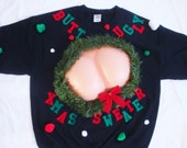 items similar to diy butt ugly christmas sweater kit funny 3 d diy ugly christmas sweater kits