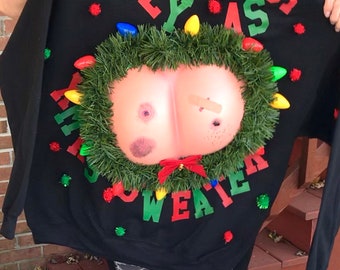 big and tall ugly christmas sweater 5xl