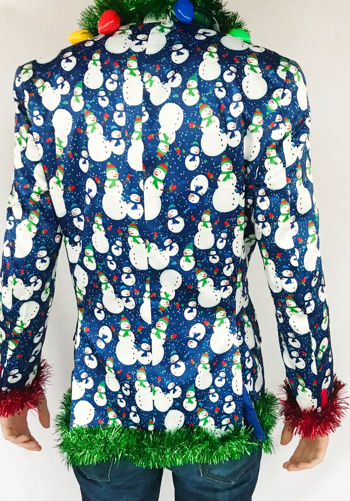 Christmas Sport Coat Blazer. Ugly Christmas Sweater Suit Etsy