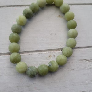 21 - 10MM Bead Matte Jade Mala
