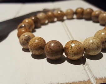 Earthing (21 - 10mm bead Picture Jasper)