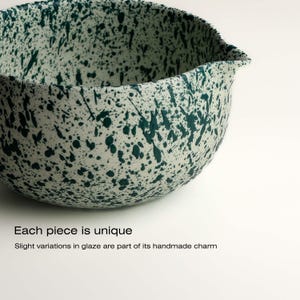 Handmade Speckled Matcha Bowl Set, Artisan Ceramic Matcha Gift Set with Bamboo Whisk, Scoop and Whisk Holder image 2