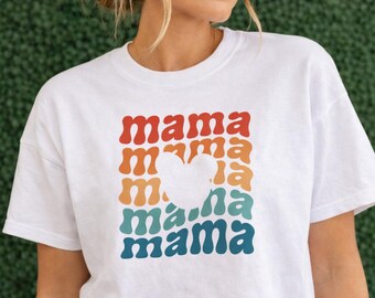 Koszulka z Myszką Miki i Mamą | Kolorowa koszulka z kolekcji Stacked Mama